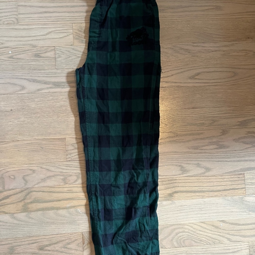 Men's Green and Black Checkered Pants